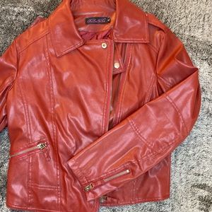 Faux leather jacket